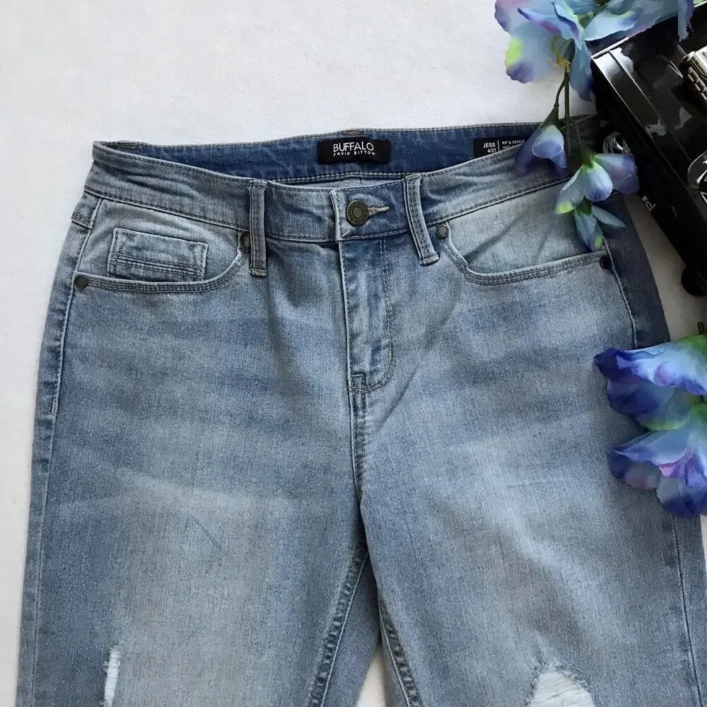 Buffalo David Bitton NWOT Jess Mid Rise Skinny Jeans Women 4/27